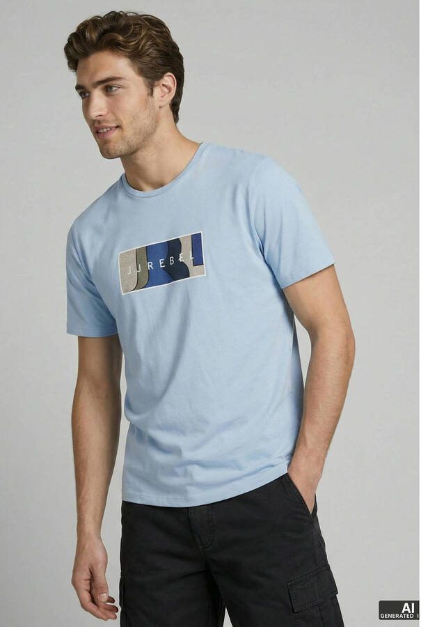 JJ REBEL regular T-shirt blauw - Foto 2