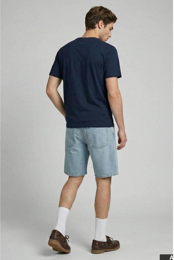 JJ REBEL regular T-shirt donkerblauw - Foto 3
