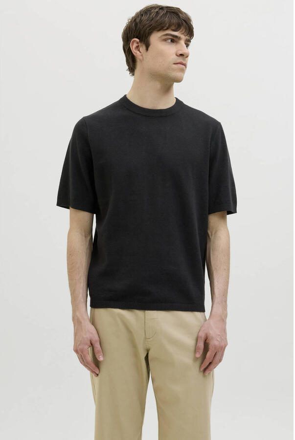 JJ REBEL regular T-shirt zwart