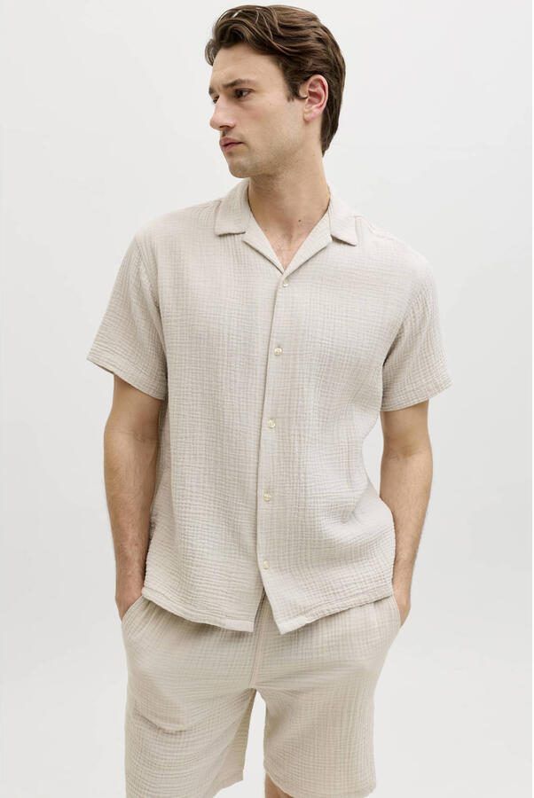 JJ REBEL relaxed casual overhemd beige - Foto 2