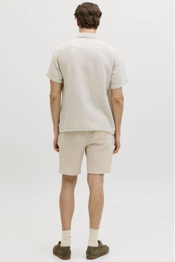 JJ REBEL relaxed casual overhemd beige - Foto 3