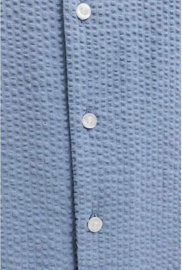JJ REBEL relaxed casual overhemd blauw - Foto 3