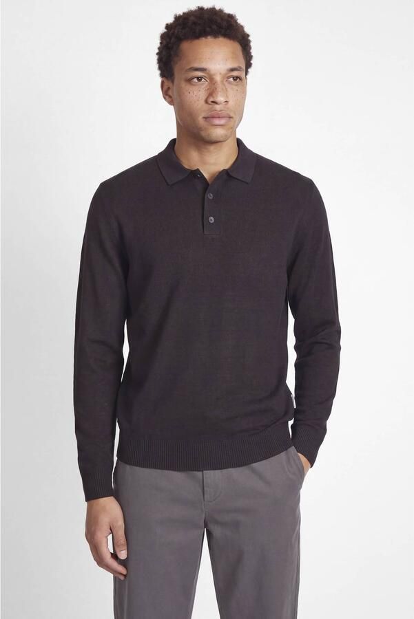 JJ REBEL relaxed fit gebreide trui zwart