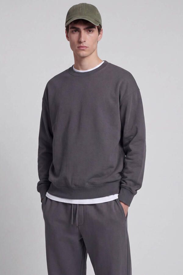 JJ REBEL relaxed fit sweater asphalt