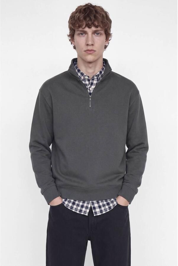 JJ REBEL relaxed fit sweater grijs