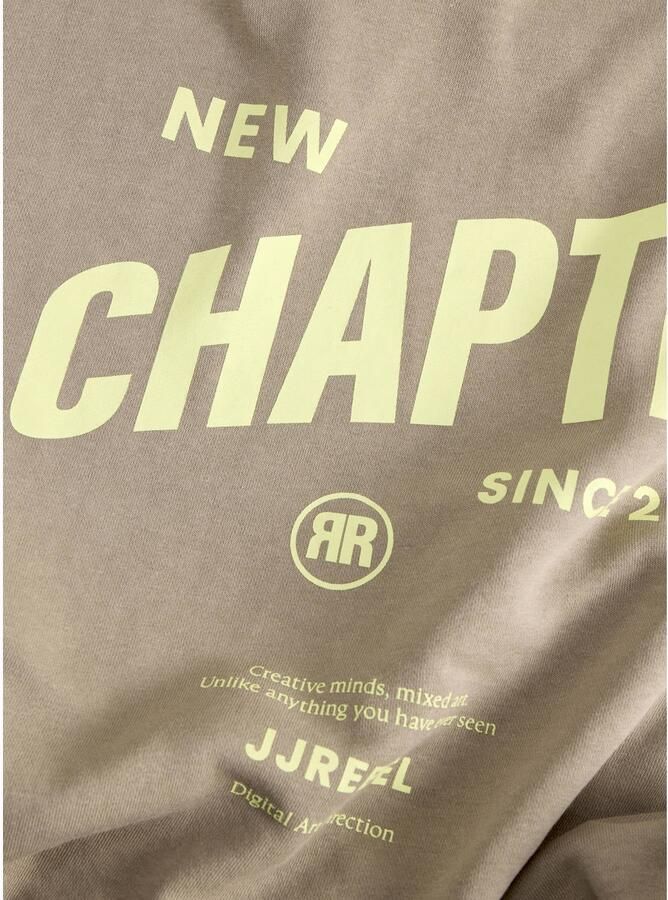 JJ REBEL relaxed fit sweater met backprint beige - Foto 2