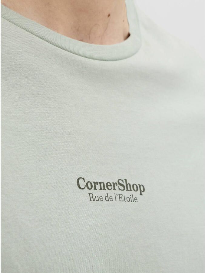 JJ REBEL relaxed T-shirt met backprint lichtgroen - Foto 2