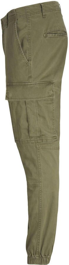 JJ REBEL slim fit cargo broek JREBMICHAEL donkergroen - Foto 2