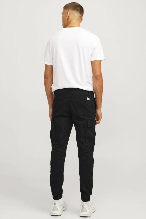 JJ REBEL slim fit cargobroek JREBMICHAEL zwart - Foto 3