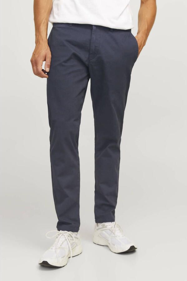 JJ REBEL slim fit chino JREBMICHAEL donkerblauw