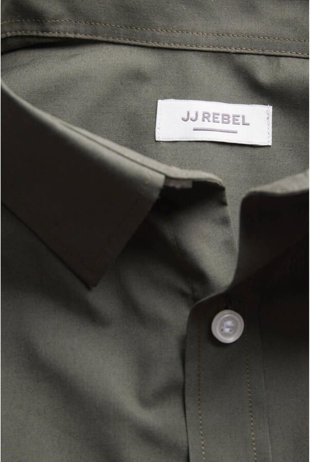 JJ REBEL slim fit overhemd groen - Foto 2
