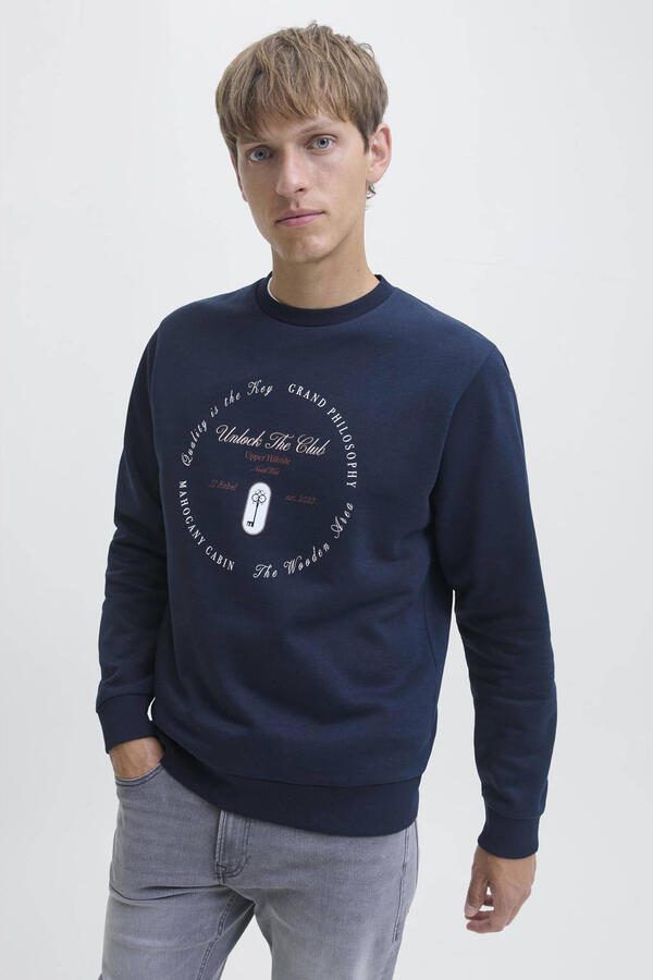 JJ REBEL sweater donkerblauw