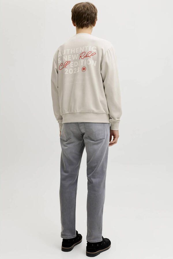 JJ REBEL sweater met backprint beige - Foto 2