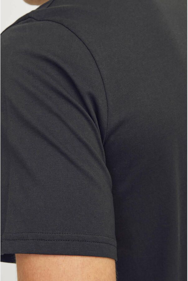 JJ REBEL regular T-shirt zwart