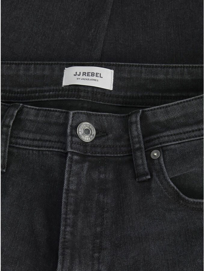 JJ REBEL tapered fit jeans JREBADAM black denim - Foto 2