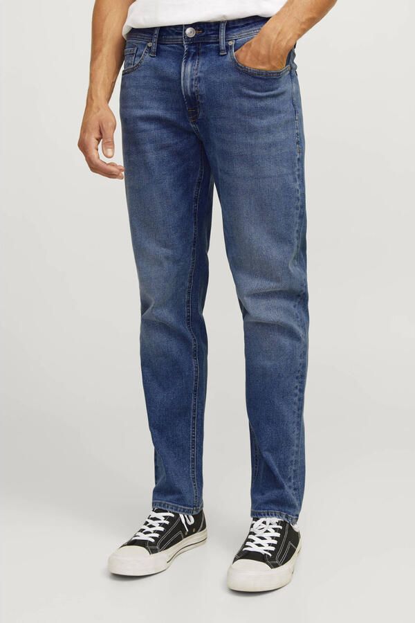 JJ REBEL tapered fit jeans JREBADAM dark blue denim
