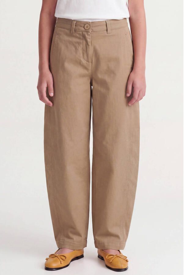 JJXX GIRL barrel casual broek lichtbruin
