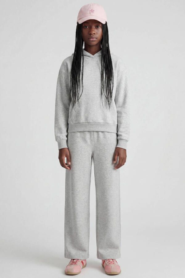 JJXX GIRL joggingbroek grijs Meisjes Sweat Effen