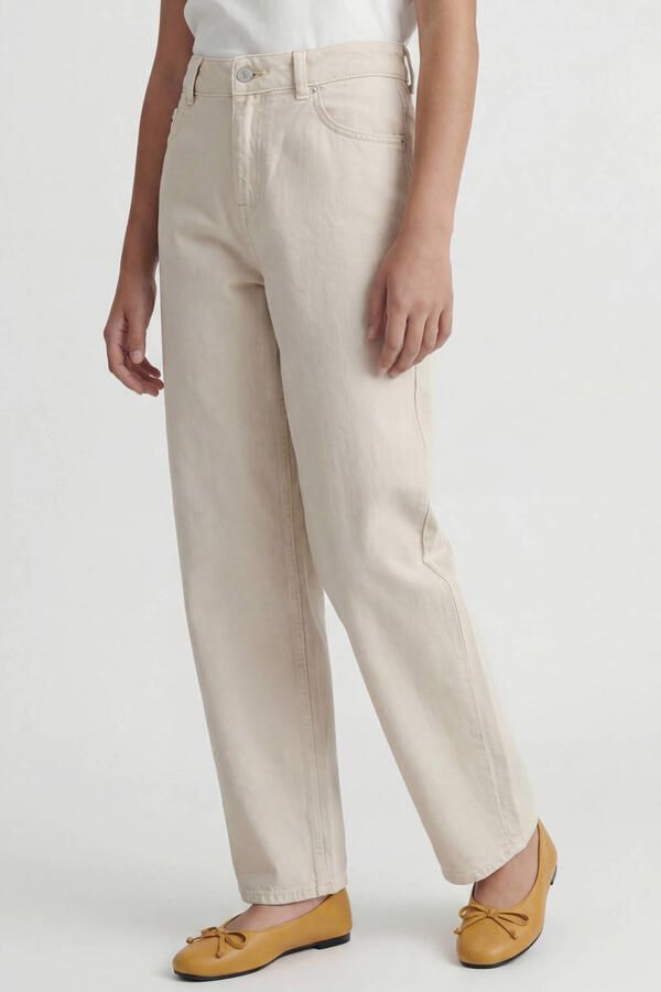 JJXX GIRL JXFUJI barrel jeans beige Meisjes Denim Effen