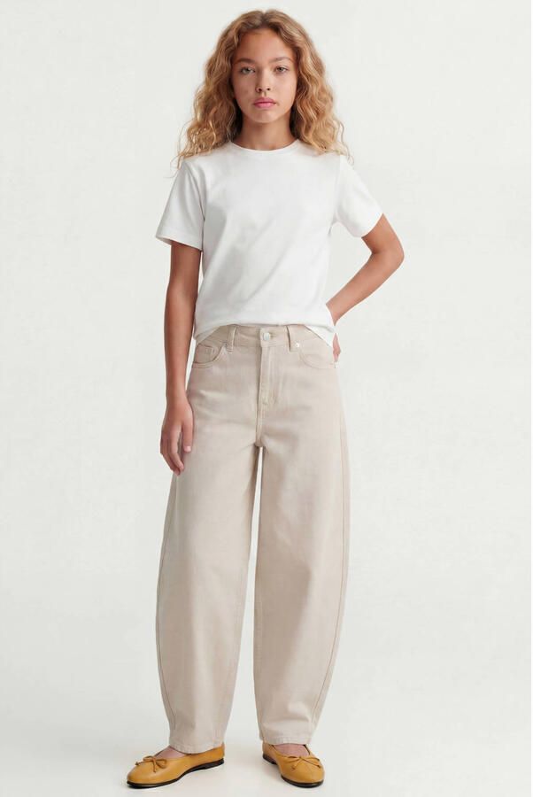 JJXX GIRL JXFUJI barrel jeans beige Meisjes Denim Effen - Foto 2