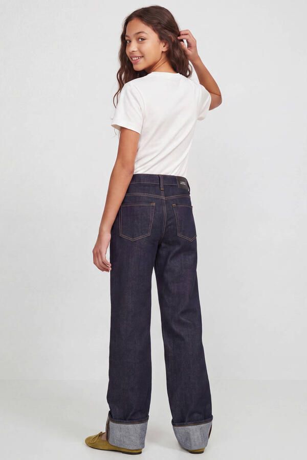 JJXX GIRL JXTOKYO regular fit wide leg jeans donkerblauw Meisjes Denim - Foto 2