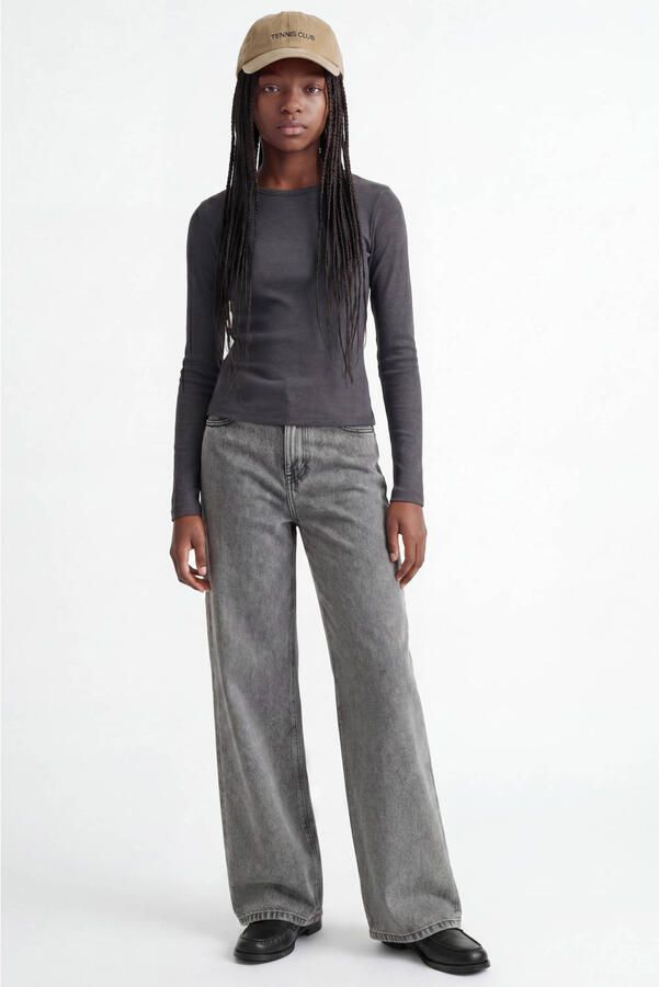 JJXX GIRL JXTOKYO wide leg jeans grijs Meisjes Denim Effen - Foto 2