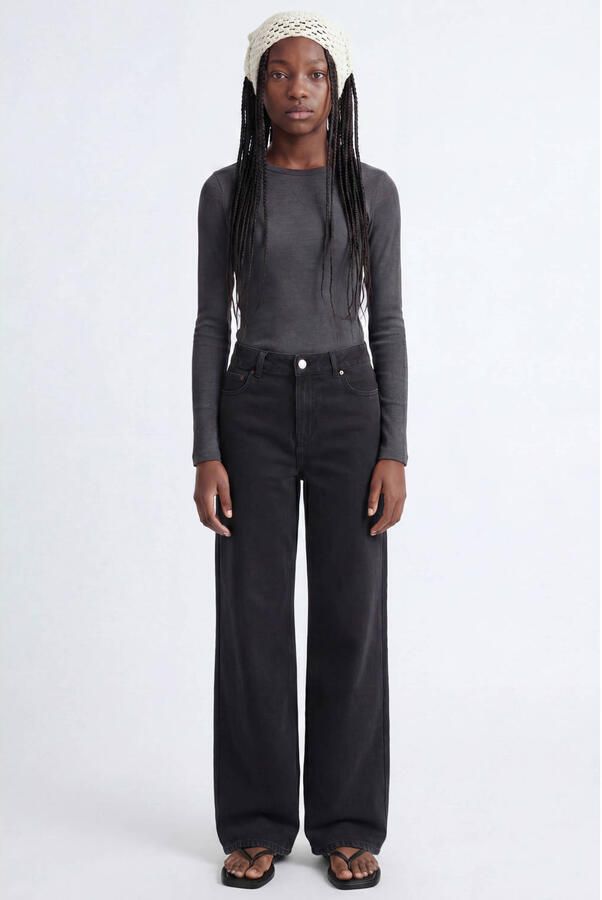 JJXX GIRL JXTOKYO wide leg jeans zwart - Foto 2