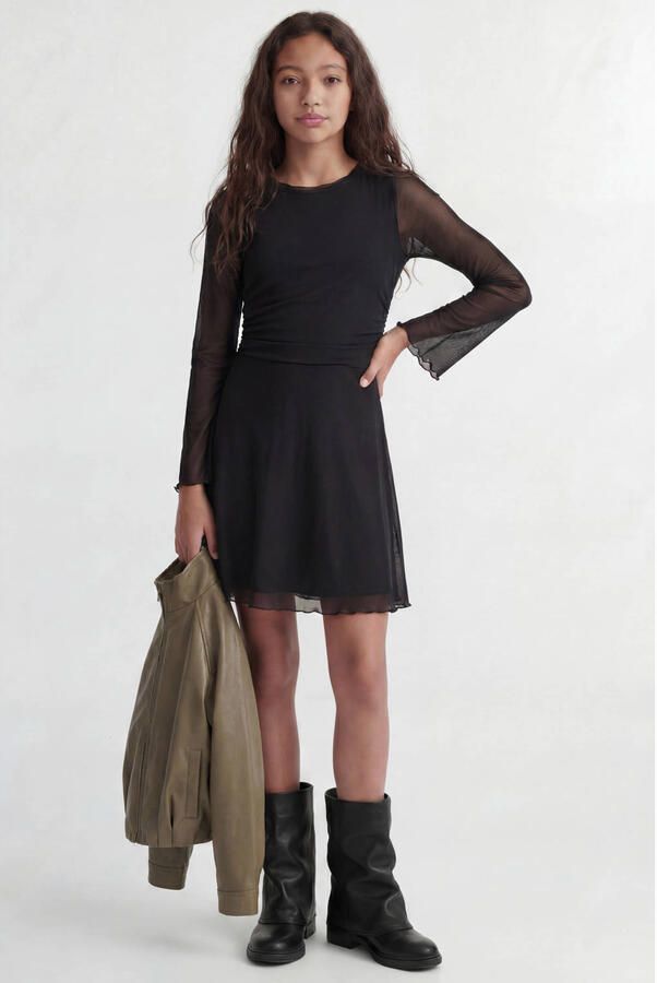 JJXX GIRL korte jurk zwart - Foto 2