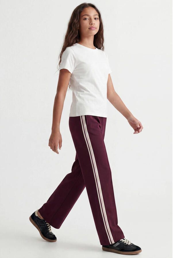 JJXX GIRL loose fit casual broek donkerrood - Foto 2