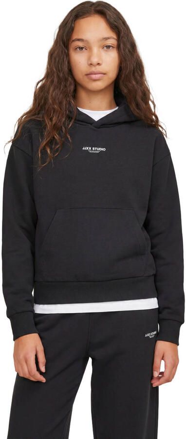 JJXX GIRL sweat hoodie met tekst zwart