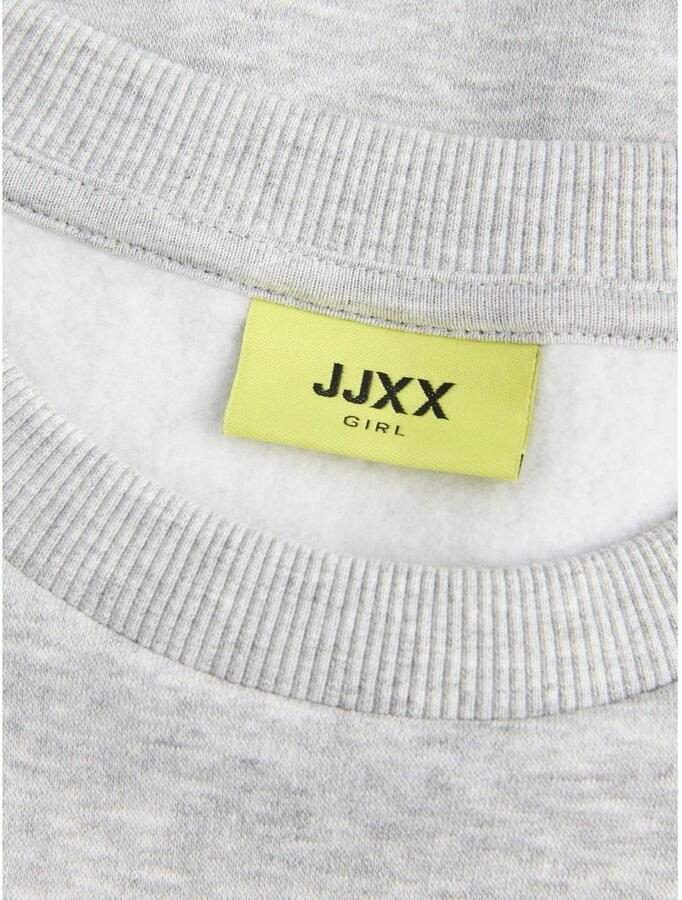 JJXX GIRL sweater met tekst grijs - Foto 2