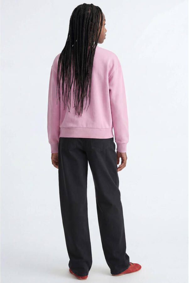 JJXX GIRL sweater met tekst roze - Foto 2