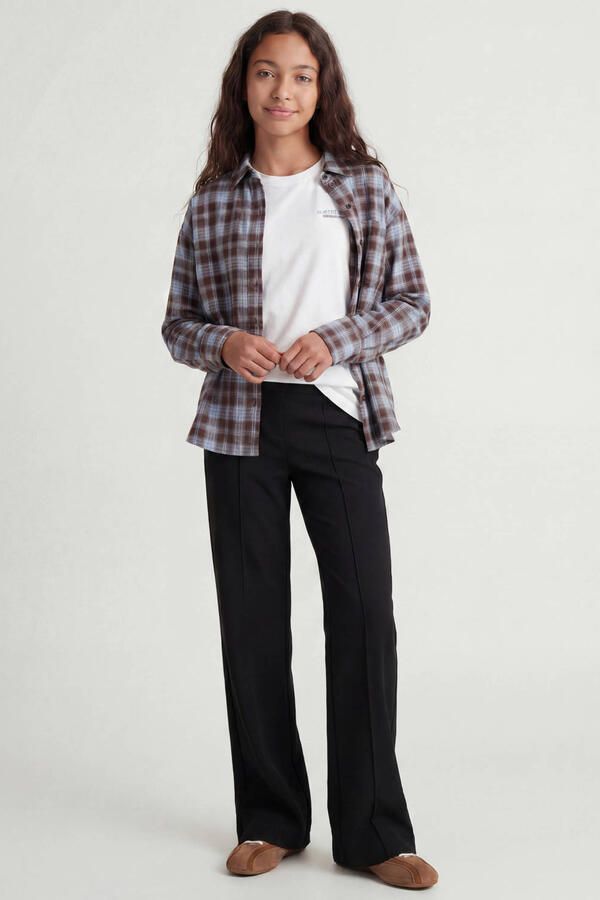 JJXX GIRL wide leg casual gebreide broek zwart - Foto 2