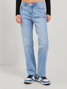 JJXX high waist straight fit jeans JXNICE light blue denim