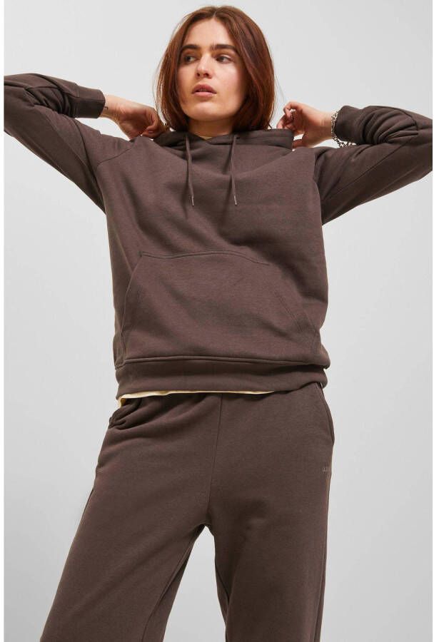 Jack & jones Seal Brown MOREL Hoodie | Freewear Bruin Brown Dames