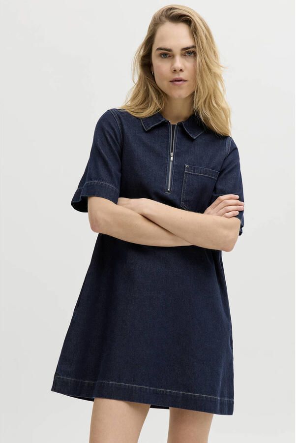 JJXX Denimjurk met ritssluiting model 'AMARA KLARA'