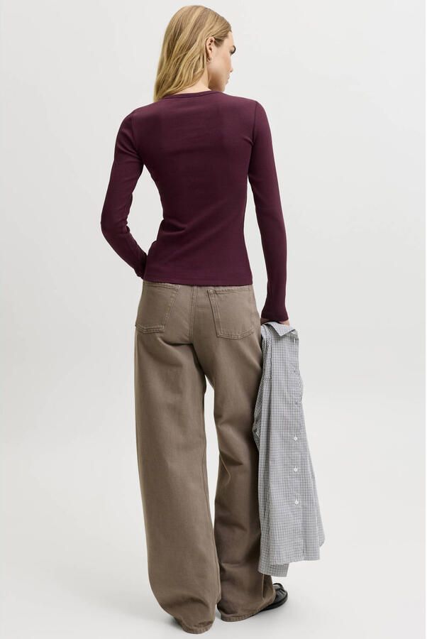 JJXX Shirt met lange mouwen in riblook model 'FREYA' - Foto 2