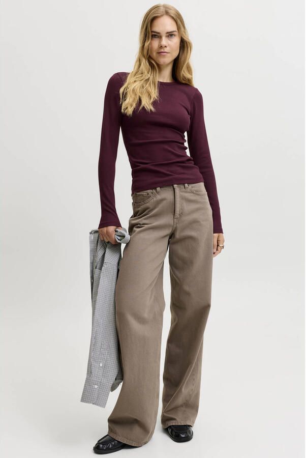 JJXX Shirt met lange mouwen in riblook model 'FREYA' - Foto 3