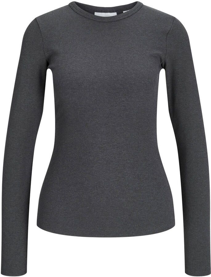 Jack & jones Rib Tee Freewear Donkergrijs Melange Gray Dames - Foto 2