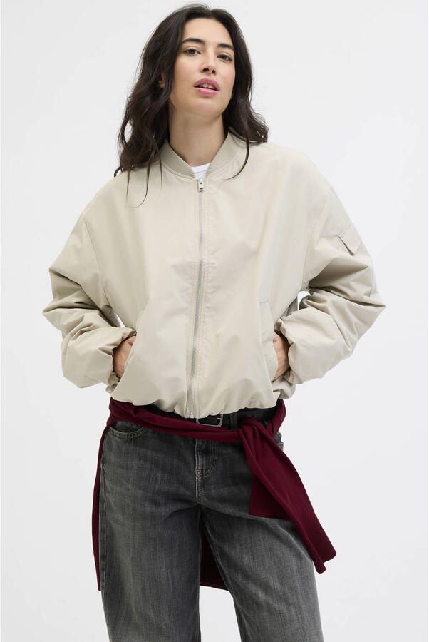 Jack & jones Leila Bomberjack OTW Noos Beige Dames