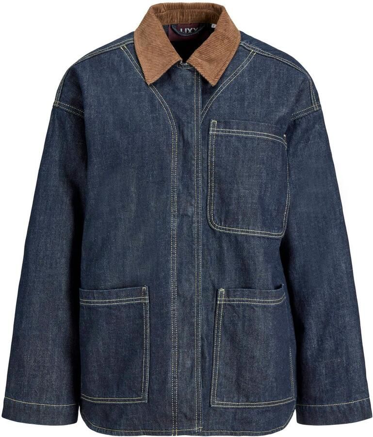 JJXX corduroy spijkerjas donkerblauw