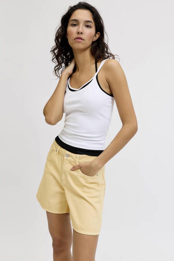 JJXX denim regular waist short lichtgeel - Foto 2