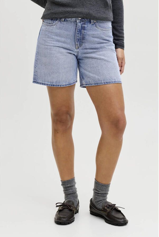 JJXX denim regular waist short light blue denim