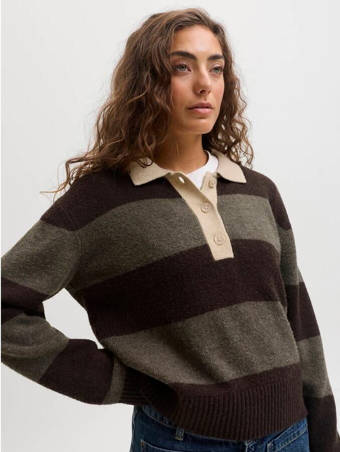 JJXX Gebreide pullover met polokraag model 'RUBY' - Foto 2