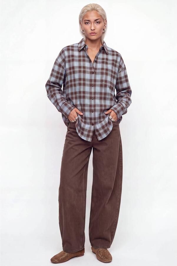 JJXX relaxed fit blouse met borstzak model 'JAMIE' - Foto 3