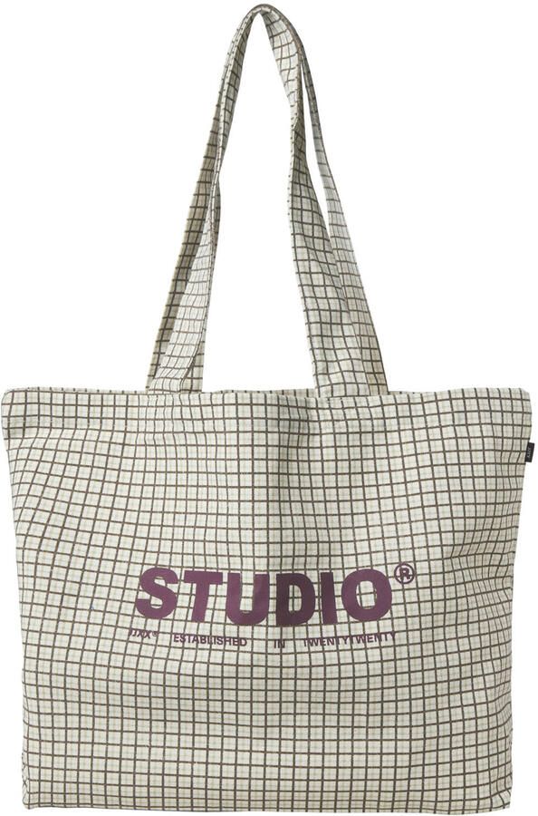 JJXX geruite shopper JXBETHANY beige