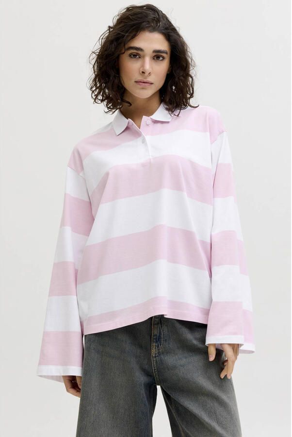 JJXX Poloshirt met relaxed fit van puur katoen model 'VILMA'