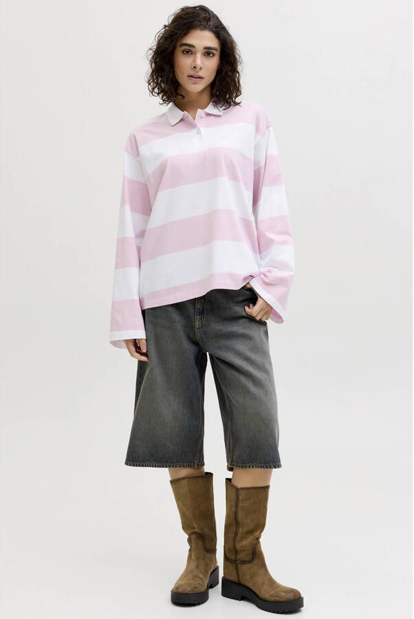 JJXX Poloshirt met relaxed fit van puur katoen model 'VILMA' - Foto 3