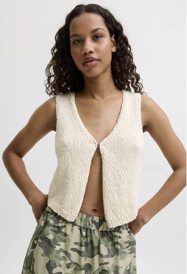 JJXX gilet ecru gebreid - Foto 2