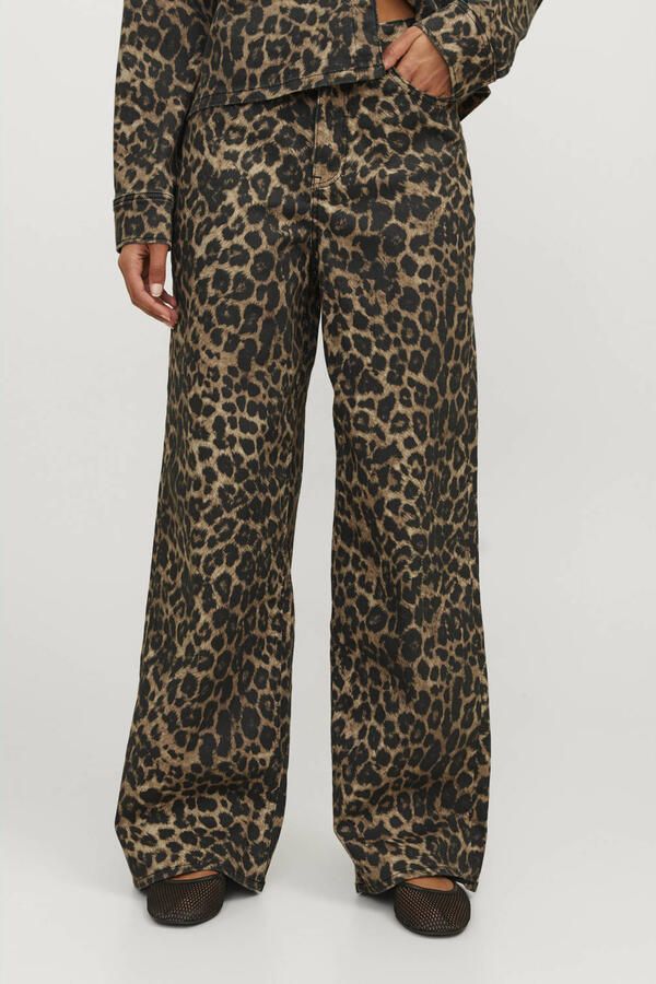 JJXX Wide leg broek met luipaardprint Model 'SARAH TOKYO' - Foto 2